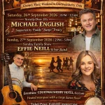 Courtmacsherry Hooley Country Music Weekend Cork September 2026 featuring Michael English and Effie Neill