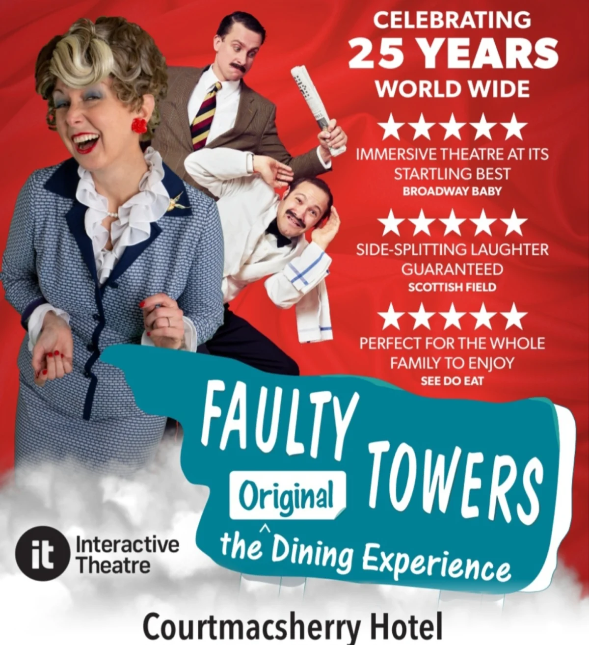 Faulty Towers Dining Experience live theatre dinner at Courtmacsherry Hotel